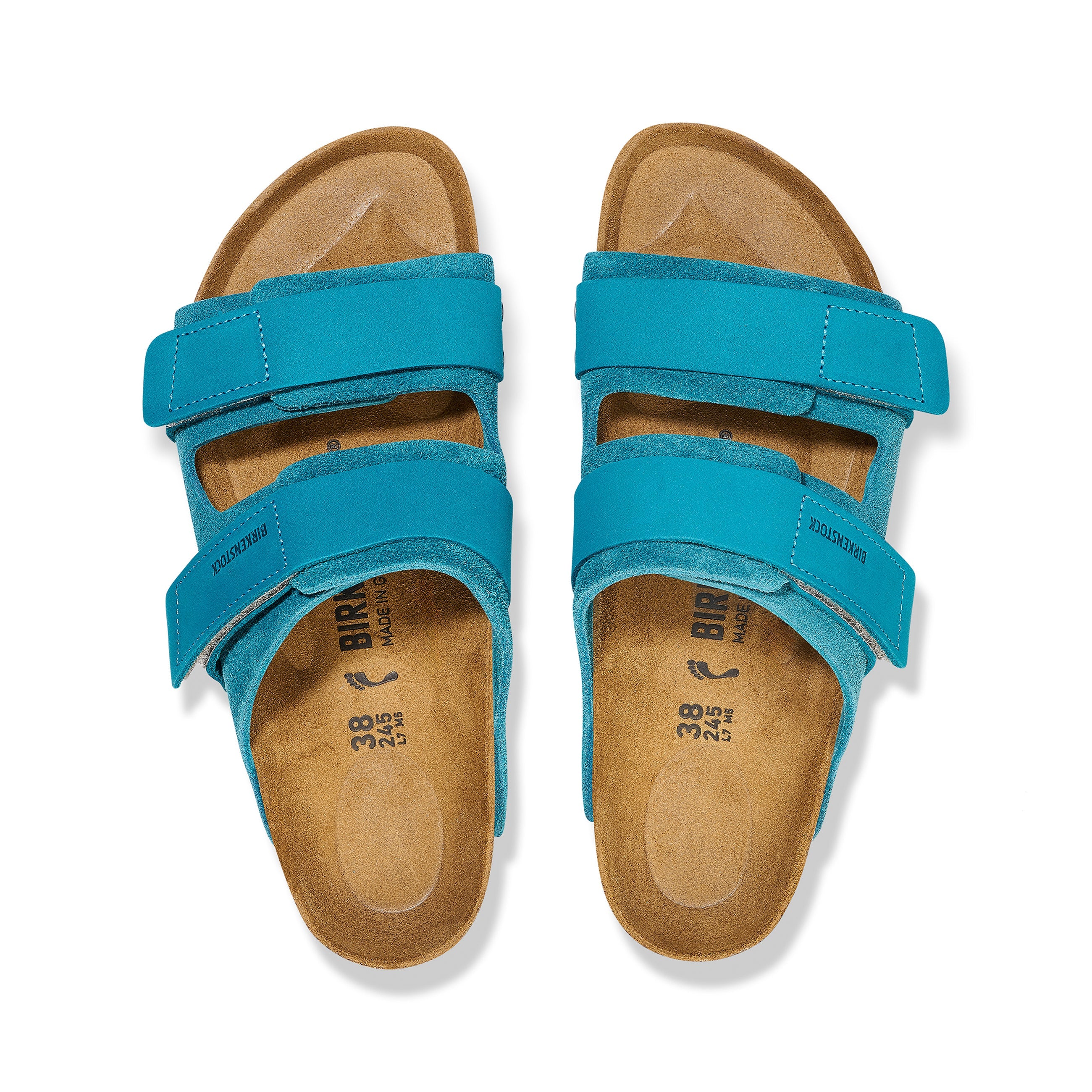 Uji Deep Turquoise Nubuck/Suede Leather