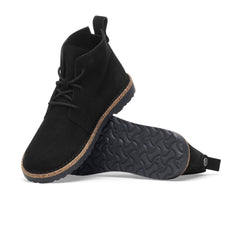 Uppsala Mid Black Suede Leather