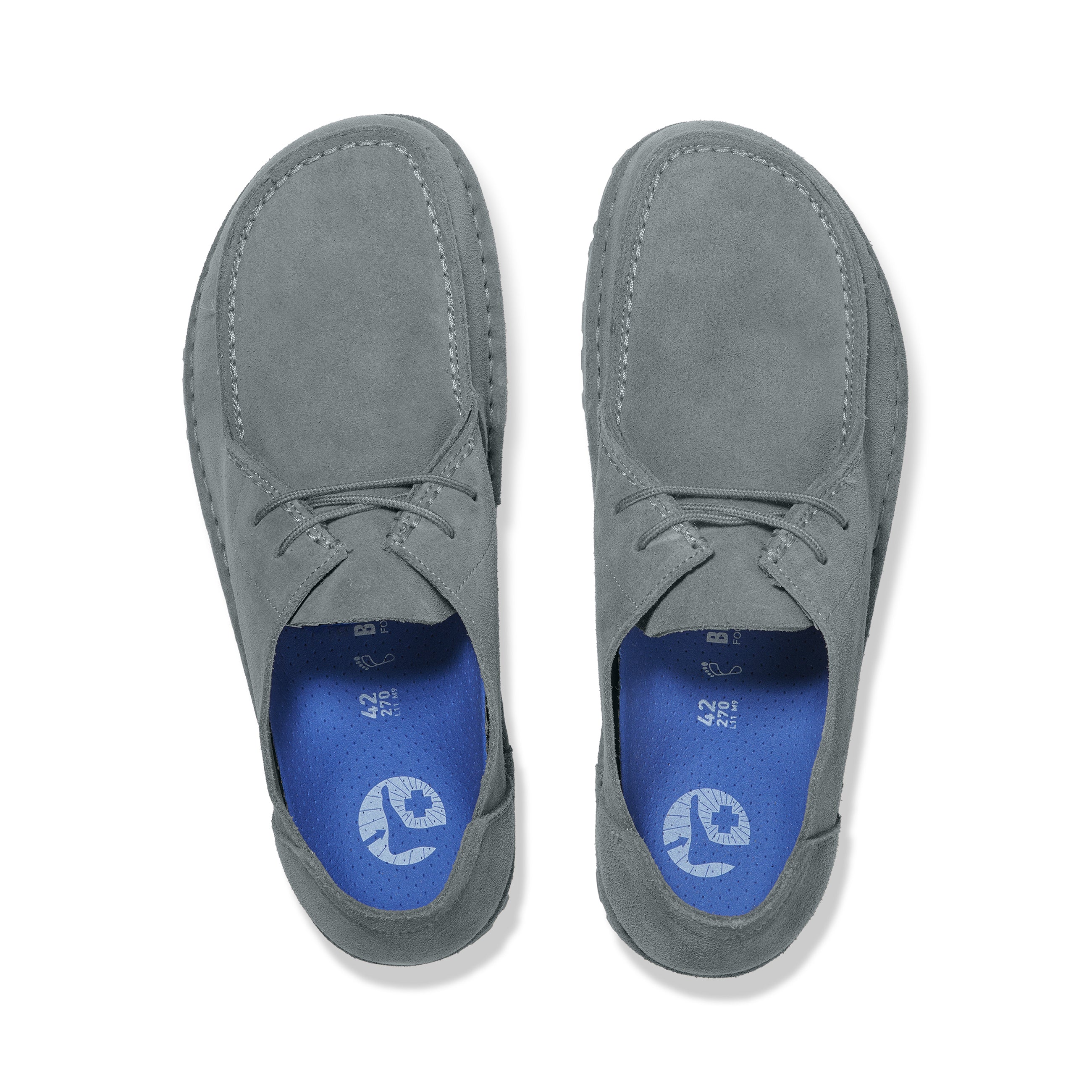 Utti Lace Basalt Grey Suede Leather