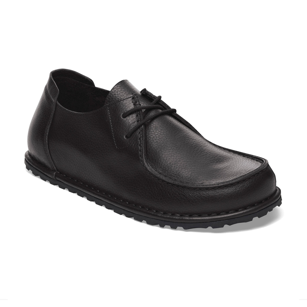 Utti Lace Black Grained Leather