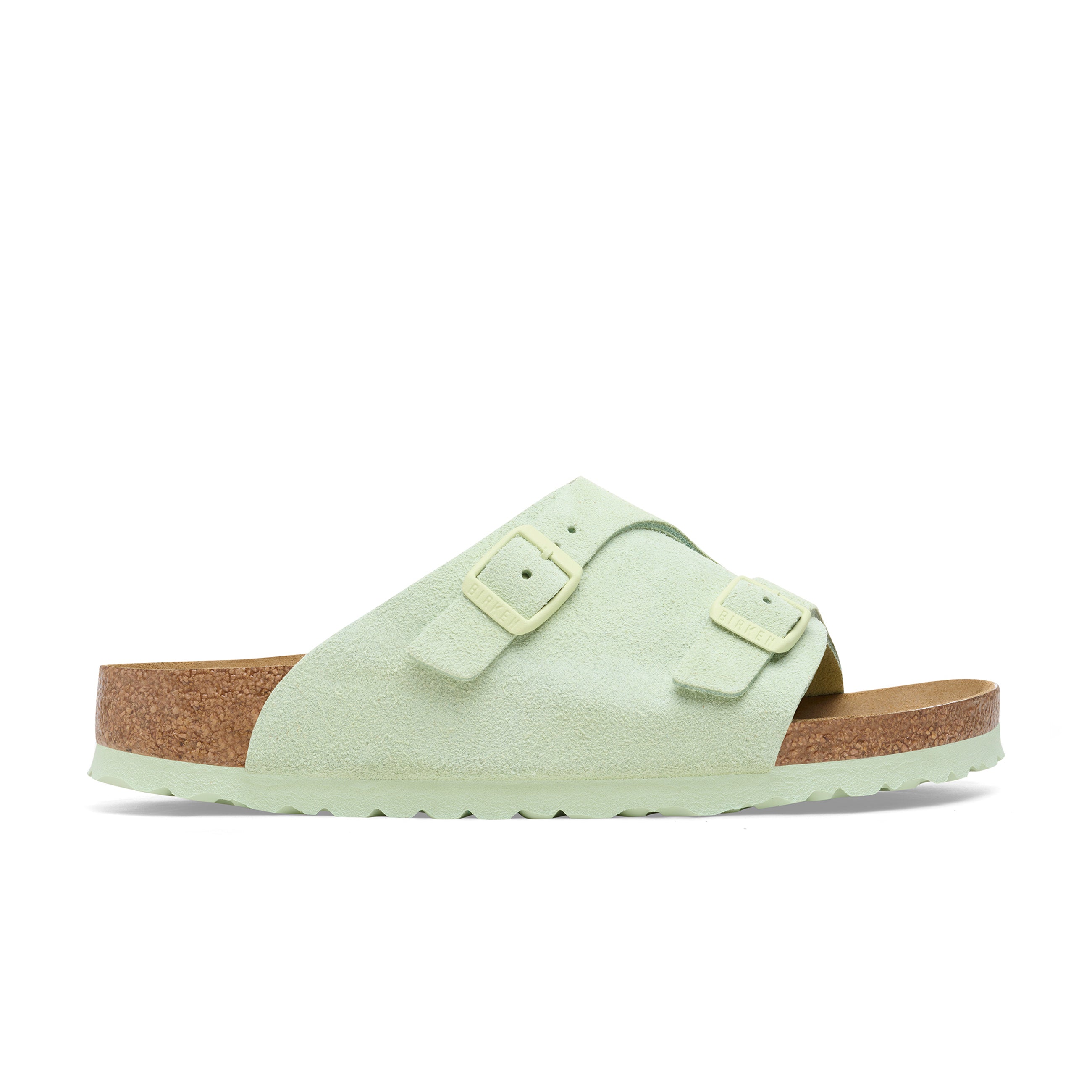 Zurich Faded Lime Suede Leather
